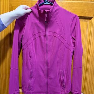 Lululemon Athletica Magenta Zip-Up Hoodie